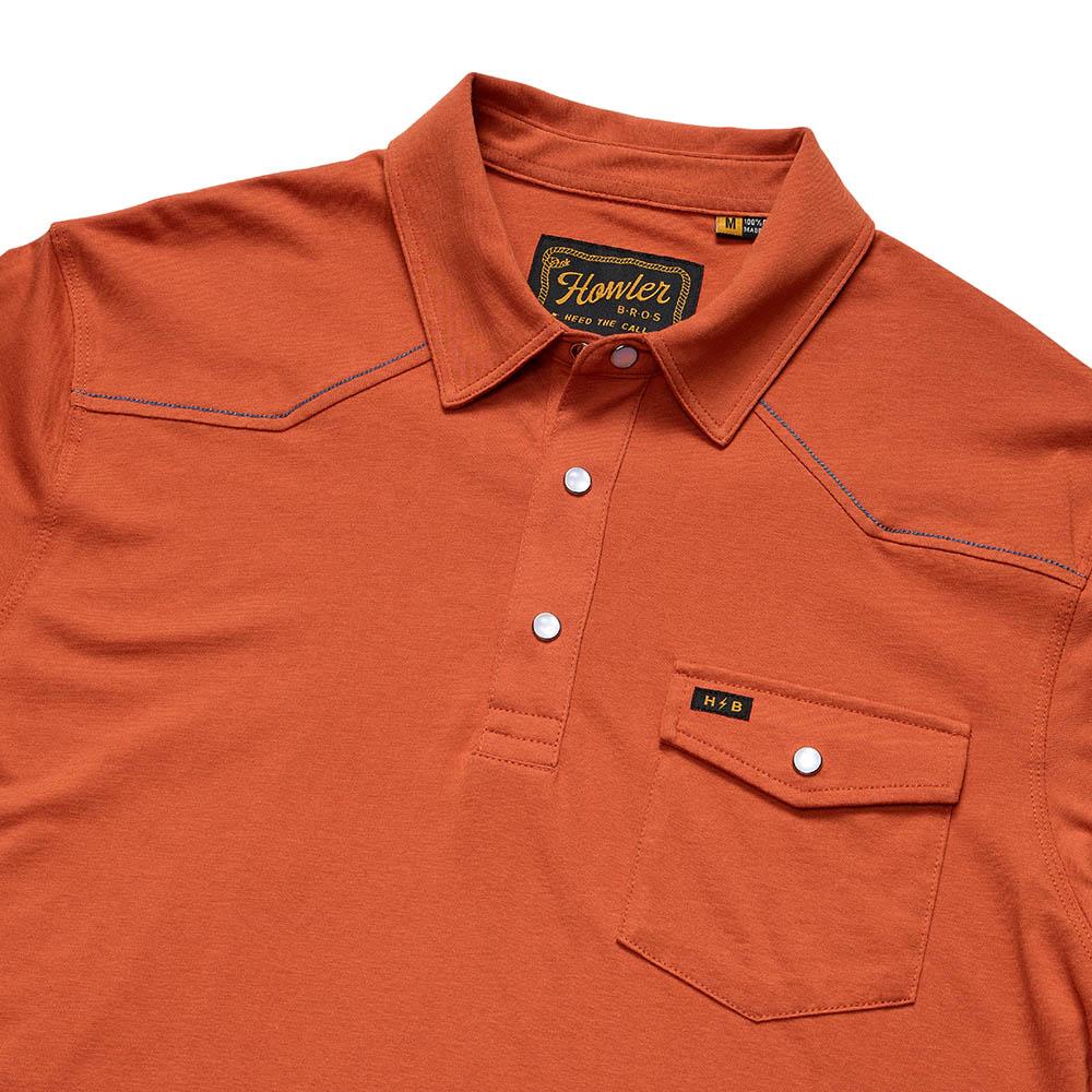 Howler Ranchero Polo Shirt Men's in Oxidized Clay